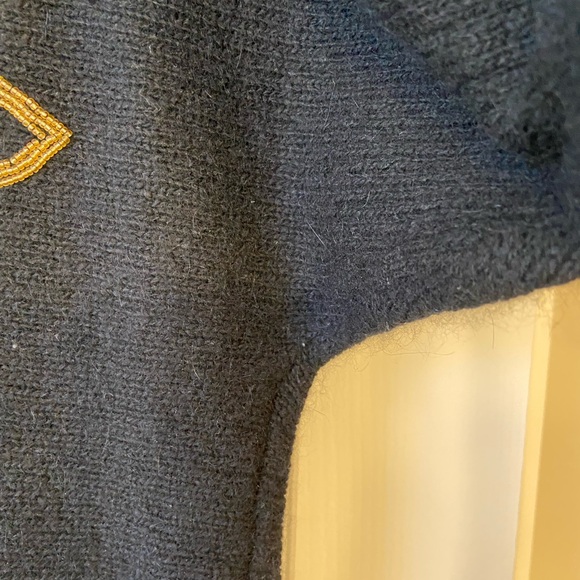 Vintage Work In Progress Black Silk Angora Blend Sequined Sweater Sz Large - Picture 6 of 11